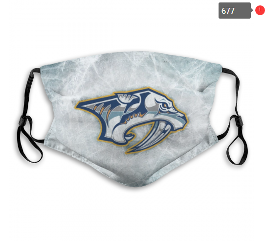 NHL Nashville Predators #13 Dust mask with filter->nhl dust mask->Sports Accessory